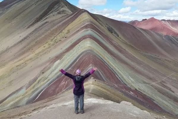 Amanda Rainbow Mountain Peru