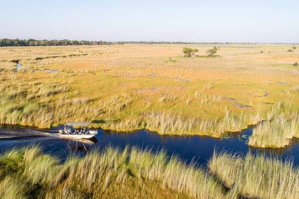 Camp Moremi Moremi Game Reserve Boating Safaris 4 scaled Botswana