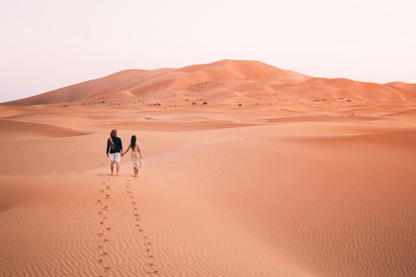 Couple Walking Al Wahat Al Dakhla Desert Egypt Pexels
