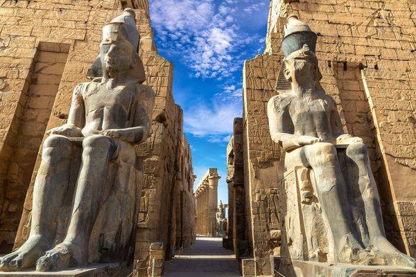 Entrance to open air museum at Luxor Egypt