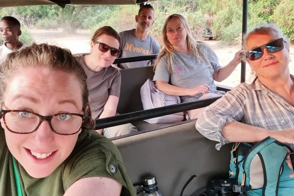 Far and Wild crew on Safari at Kafunta Three Rivers South Luangwa Zambia