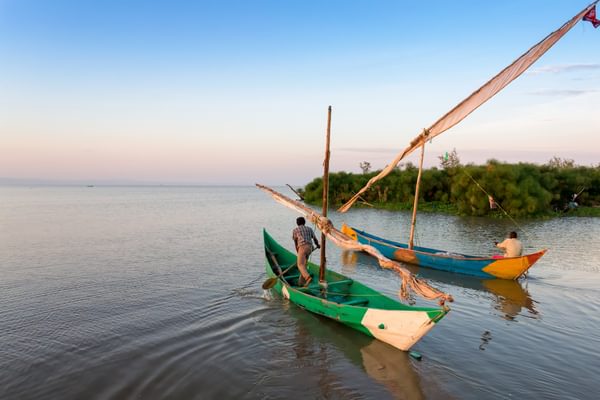 Fishermen On Lake Victoria In Uganda