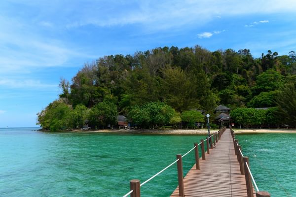 Gaya Island beach Borneo