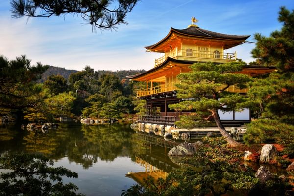 Gold Temple Buddha Buddhism Shinto Kinkakuji Temple Japan min 1