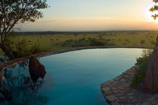 Grumeti Hills swimming pool view