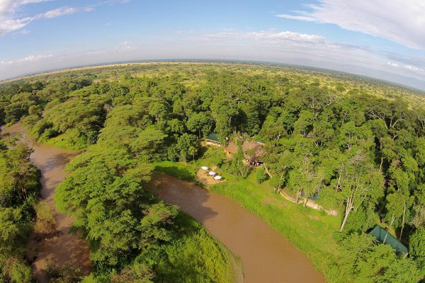 Ishasha Wilderness Camp Ariel View Ishasha QENP Uganda Wetu