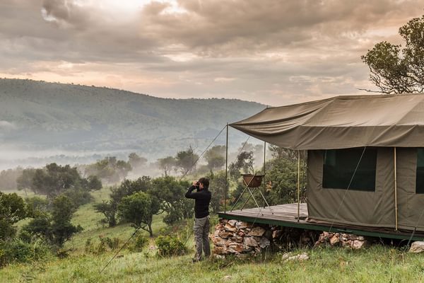 Karenge Bush Camp Tent Landscape