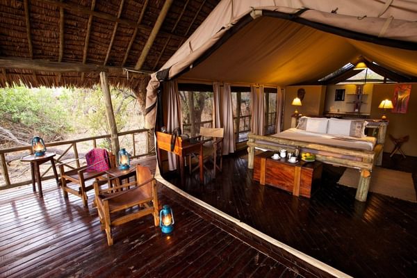Katavi Wildlife Camp Veranda