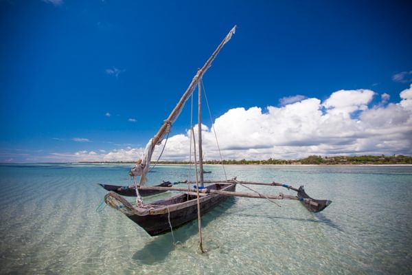 Kinondo Kwetu Hotel Traditional Sailing Galu Beach Diani Beach Kenya