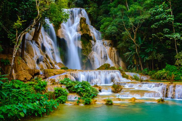 Kuang si falls luang prabang laos canva