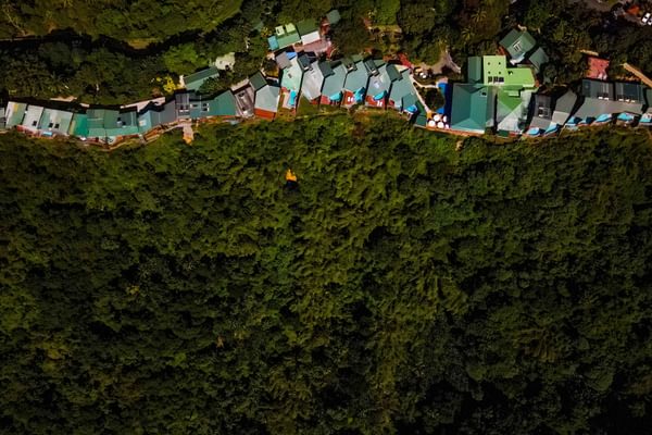 Ladera Eco Hotel View from above St Lucia Caribbean