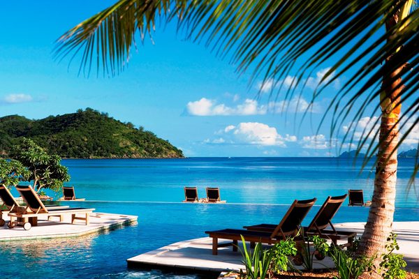 Likuliku lagoon deck chair ocean view fiji