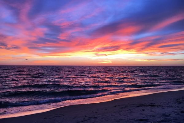 Mexico Gulf of Mexico sunset beach