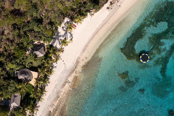 Moskito Island Manchioneel Beach Aerial