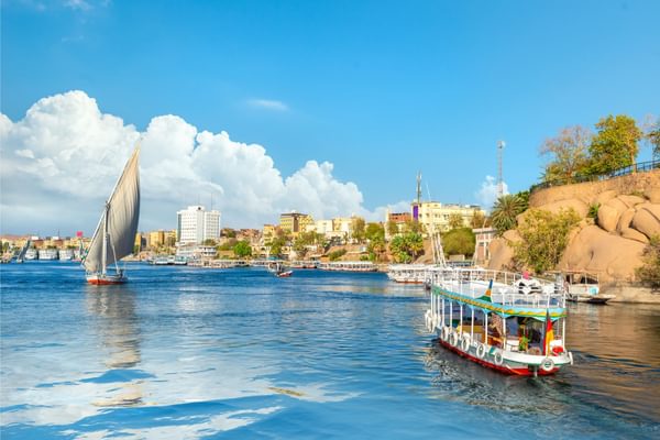 Nile River Aswan City Egypt