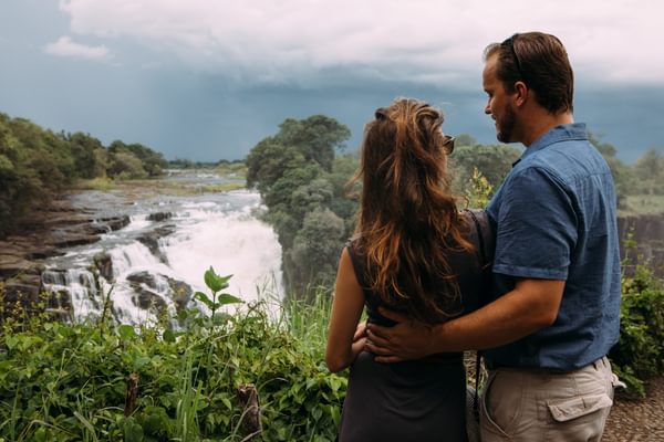 Old Drift Lodge Couple Vic Falls Zimbabwe