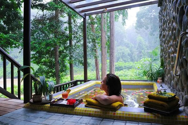 Outdoor spa Borneo Rainforest Lodge Danum Valley Borneo