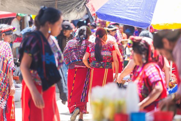 People in traditional dress Guatemala