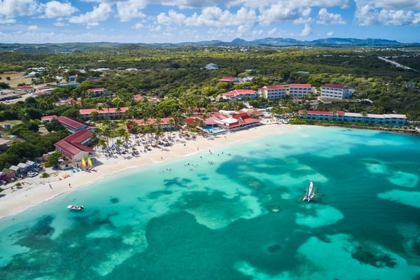 Pineaple beach club from above