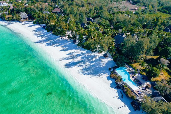 Pongwe beach aerial 2