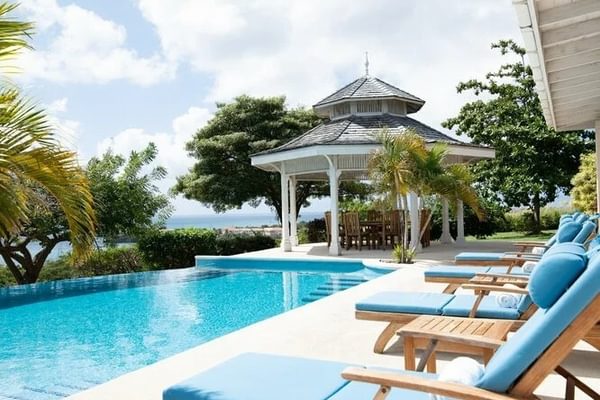 Pool and bandstand Calabash Hotel grenada