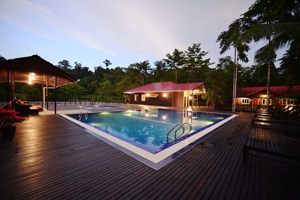 Pool Kinabatangan Riverside Lodge Borneo