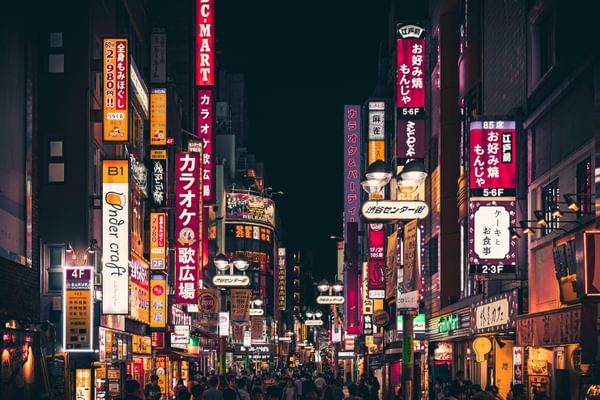 Streets of tokyo at night japan pexel