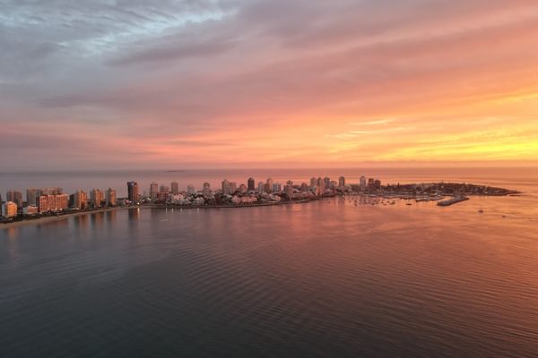 Sunset city Punta del Este Uruguay