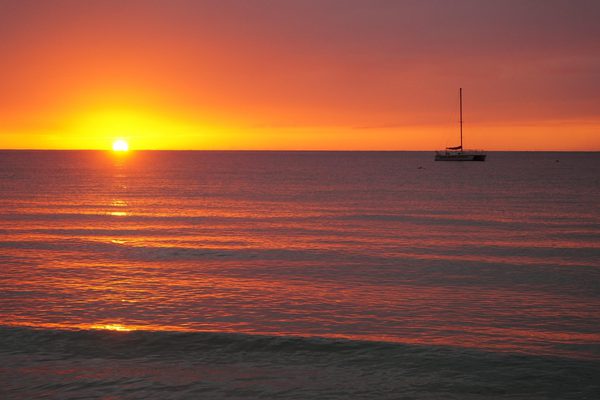 Sunset Boat Jamaica Pixabay
