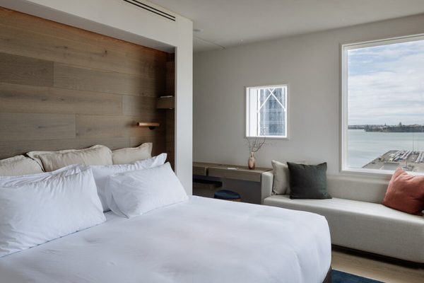 Takutai bedroom Hotel Britomart Auckland New Zealand Website
