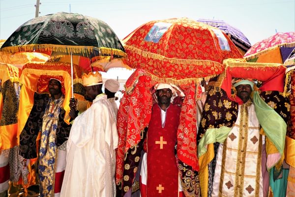 Timkat Lalibela Fikre Priests Carrying Tabot