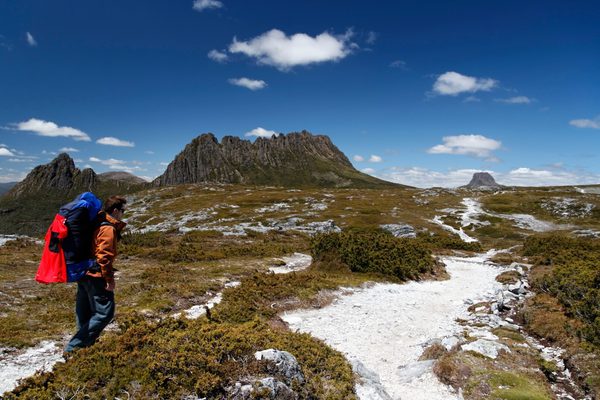 Trekking Cradle Mountain in Tasmania canva pro