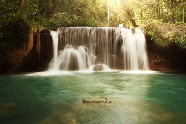 YS Falls in Jamaica canva Pro