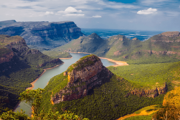 Drone View of South African Landscape Canva Pro